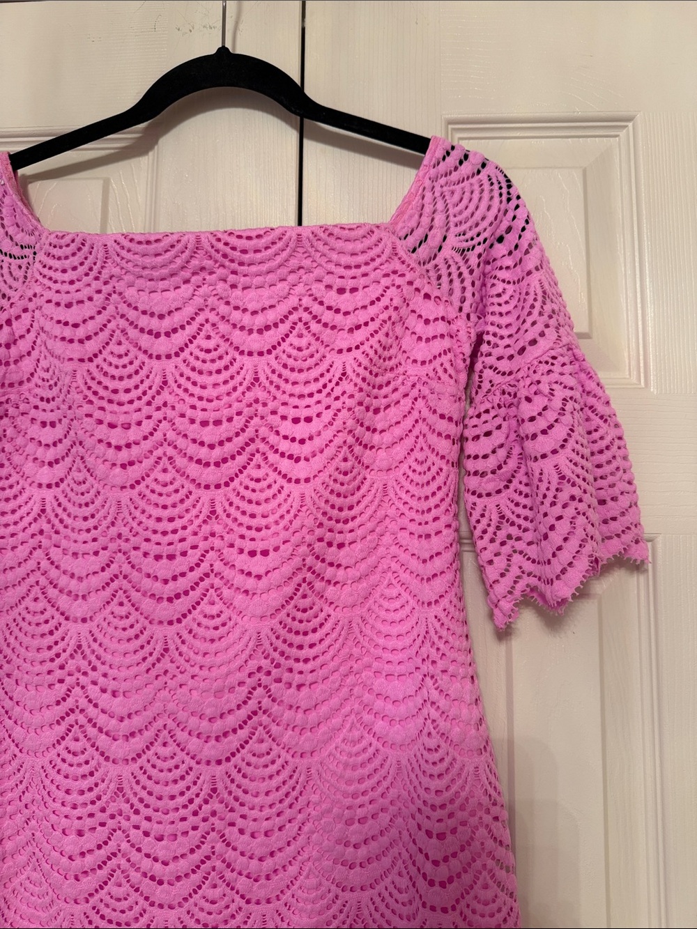 Lilly Pulitzer Bright Pink Lace Mini Dress - Picture 2 of 3